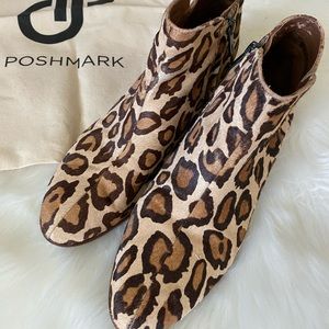 Sam Edelman Leopard Print Ankle Boots